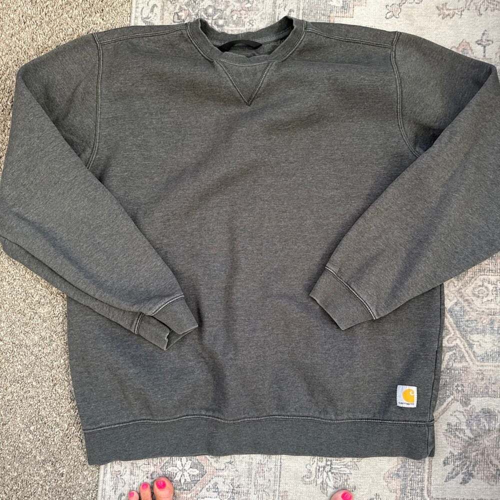 Carhartt Loose Fit Grey Crewneck Sweatshirt XL